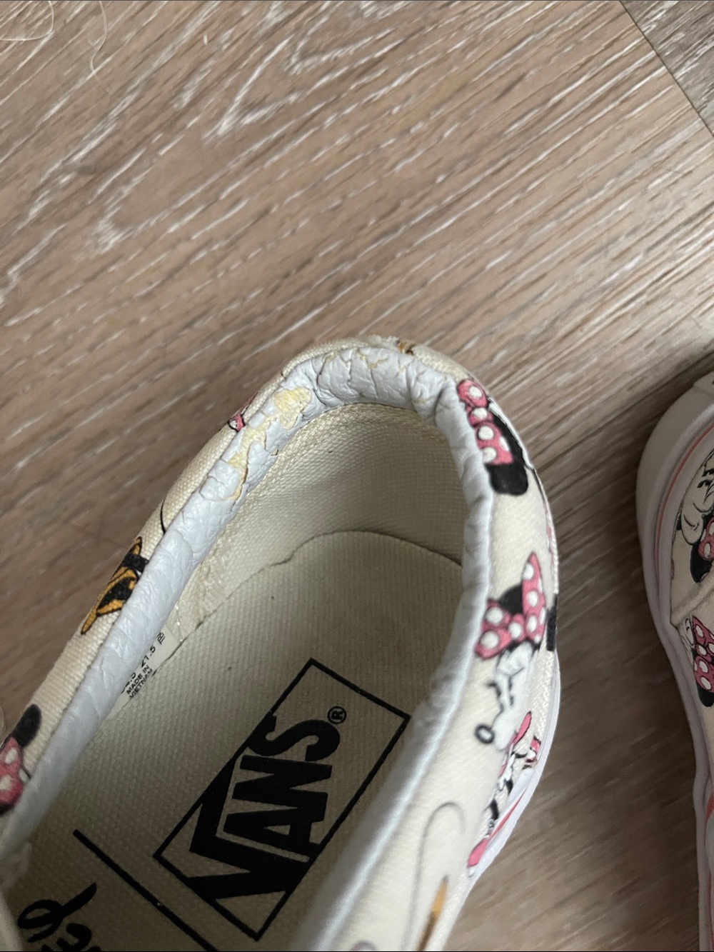 Vans x Disney Minnie Mouse slip on shoes 5w - Picture 6 of 7
